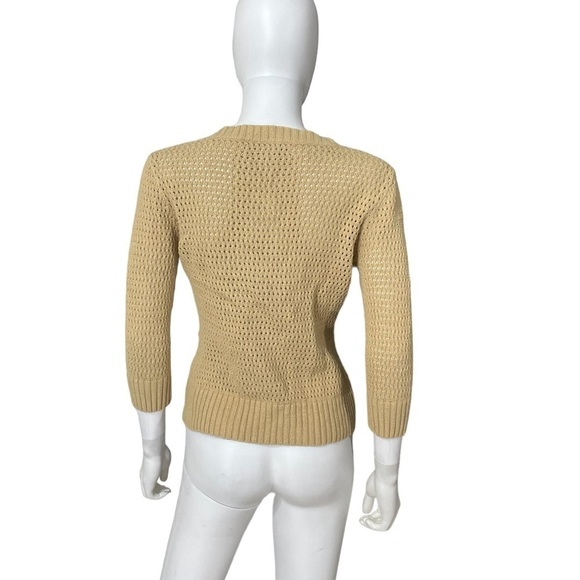 Tommy Hilfiger Beige Long Sleeve Knit Button Down - Picture 5 of 10